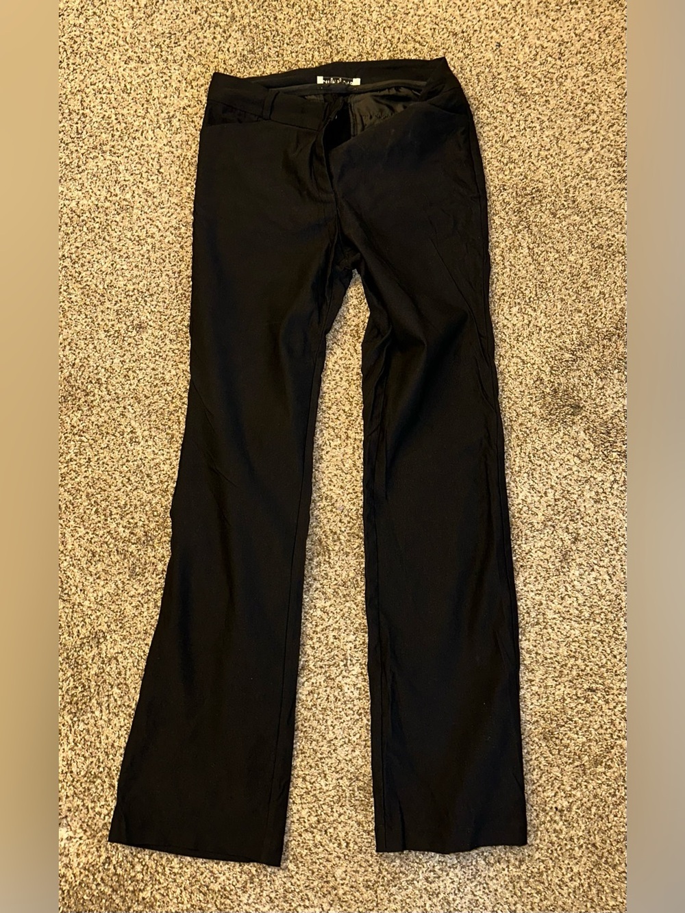 Classic Black Straight-Leg Trousers